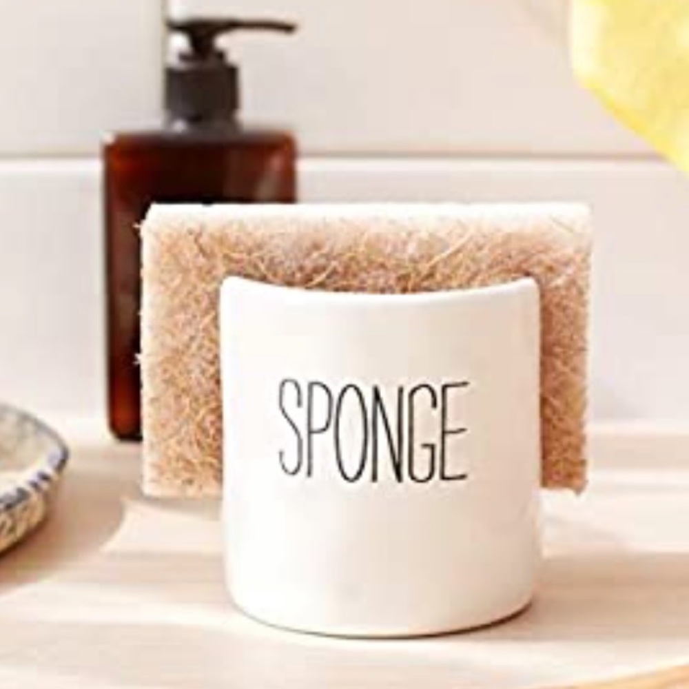 NWT Mud Pie “Sponge” Kitchen Dish Sponge Holder Caddy